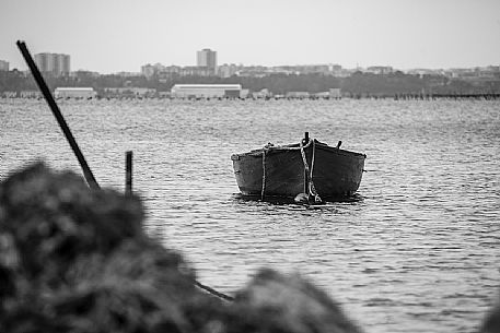 Fisherman's boat at berth, Taranto port, Apulia, Italy, Europe Fisherman's boat at berth, Taranto port, Apulia, Italy, Europe