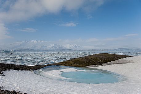 Jkulsrln lagoon near Vatnajkull glacier, Iceland