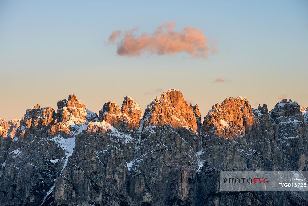 Spalti di Toro during a winter sunrise.