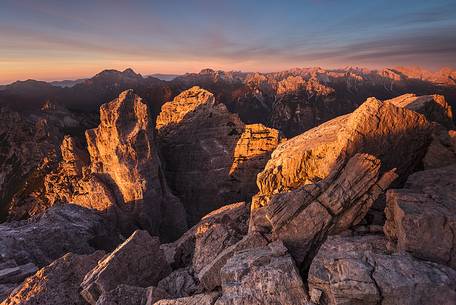 Sunrise on  Bosconero peak