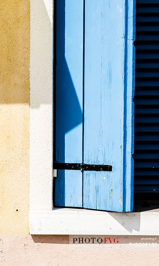 urban colorfull architecture or Burano near Venice, new and old house create a magic atmosphere