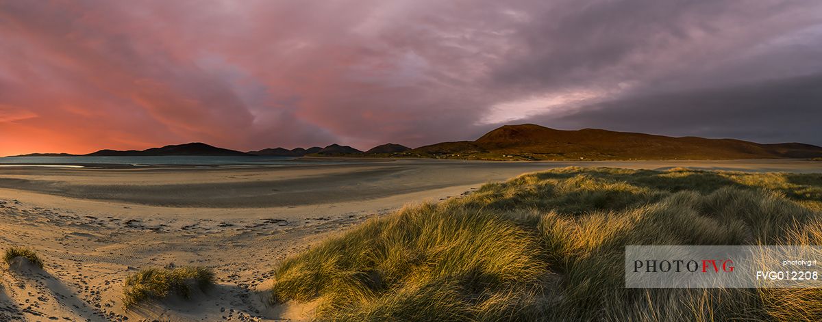 sunset over Luskentyre