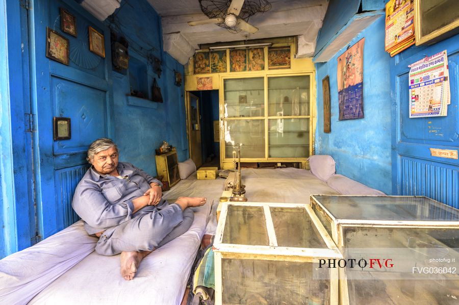 Some rest after work in Jodhpur, Rajasthan, India