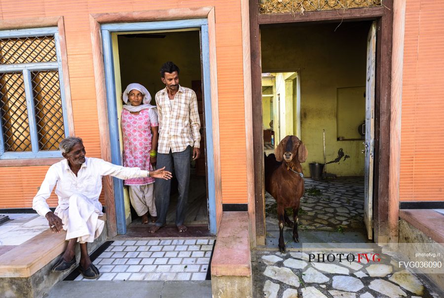 Family in Jojawar village, Rajasthan, India