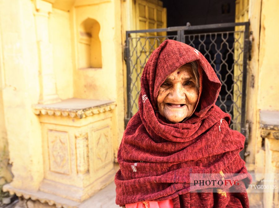 old woman in Jojawar, Rajasthan, India