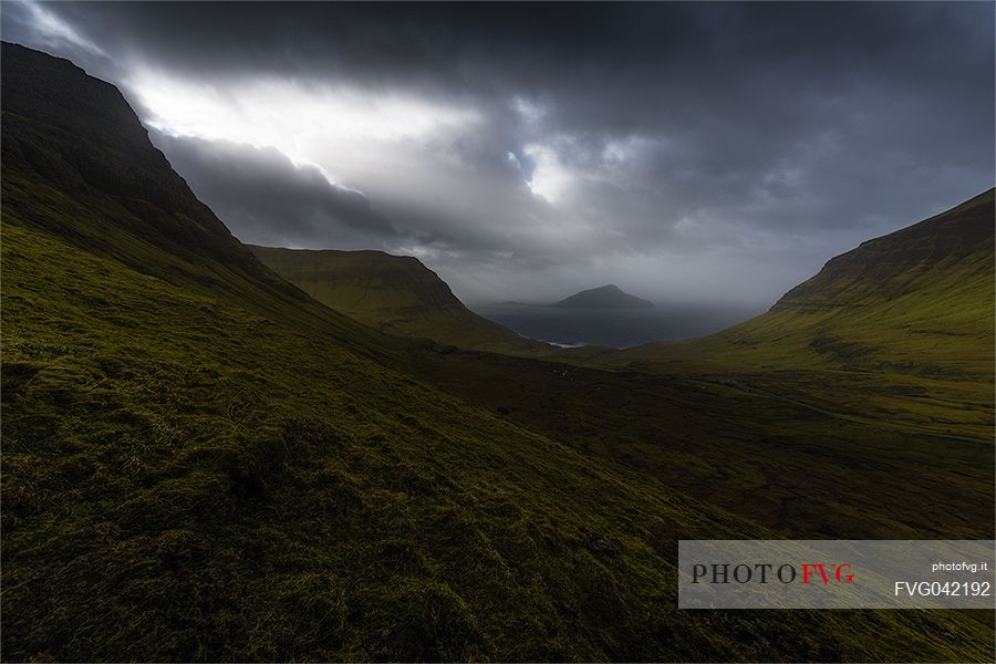 Natural landscape in Faroe islands, Denmark, Europe