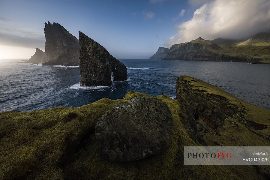 Drangarnir rock, Faeroe islands, Denmark, Europe