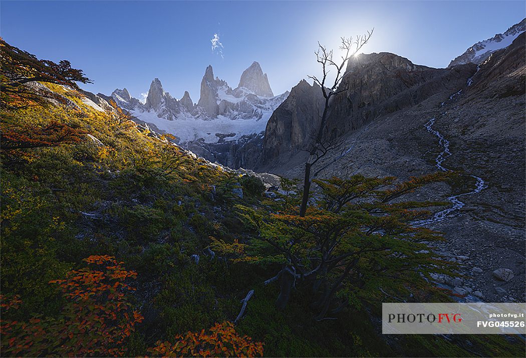 Fitz Roy from laguna Sucia, El chalten, Patagonia, Argentina