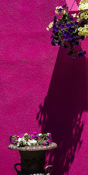 urban colorfull architecture or Burano near Venice, new and old house create a magic atmosphere