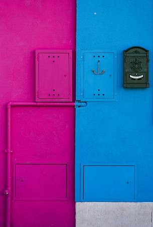 urban colorfull architecture or Burano near Venice, new and old house create a magic atmosphere urban colorfull architecture or Burano near Venice, new and old house create a magic atmosphere
