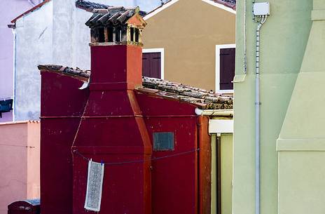 urban colorfull architecture or Burano near Venice, new and old house create a magic atmosphere urban colorfull architecture or Burano near Venice, new and old house create a magic atmosphere