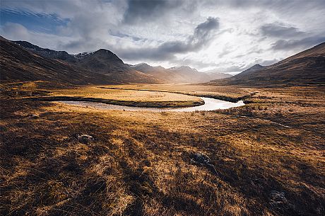 Sunset in Glencoe, Scotland, United Kingdom