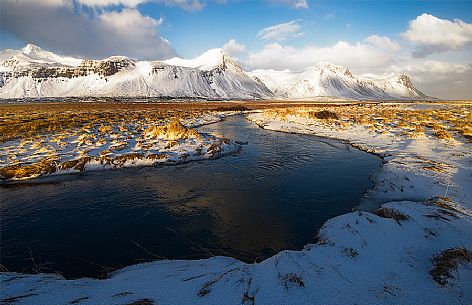 River near Hellnar, Snfellsnes, Iceland