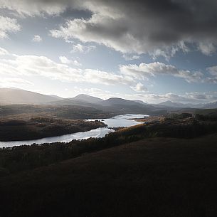 Aerial view of highlands, Scotland