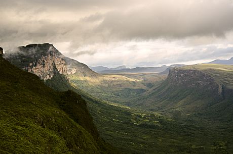 A point of view of the landscape of Capo valley in Chapada Diamantina in Brasil