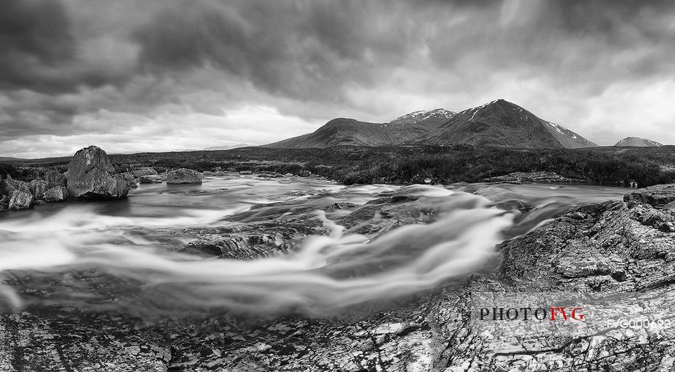 River Coupall at and Black Mount peaks beyond