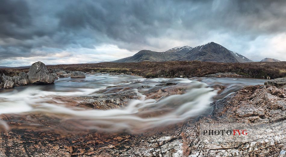 River Coupall at and Black Mount peaks beyond