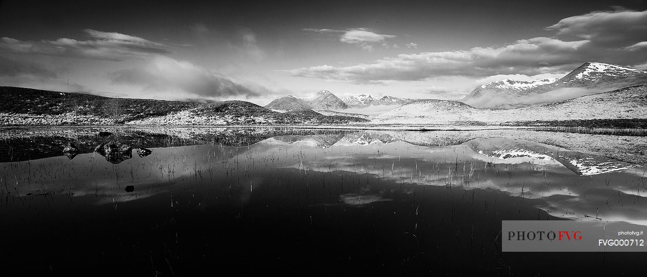 Lochin Na H'Achlaise and the Black Mount, Rannoch Moor