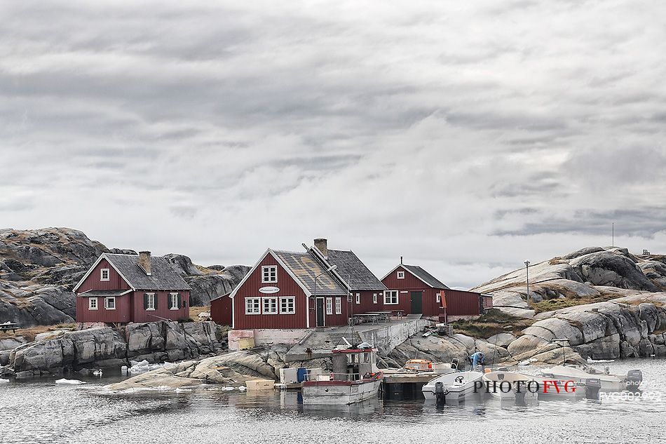 Rodebay a small village of fishermen and seal hunters in Disko Bay