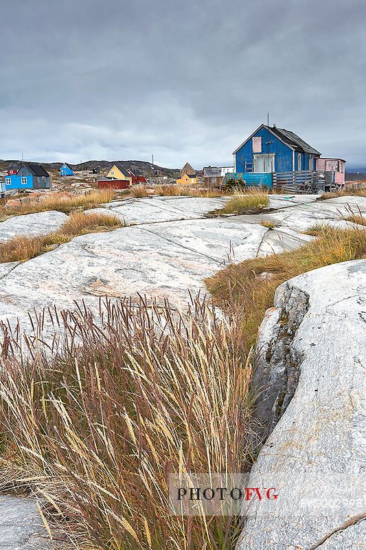 Rodebay a small village of fishermen and seal hunters in Disko Bay