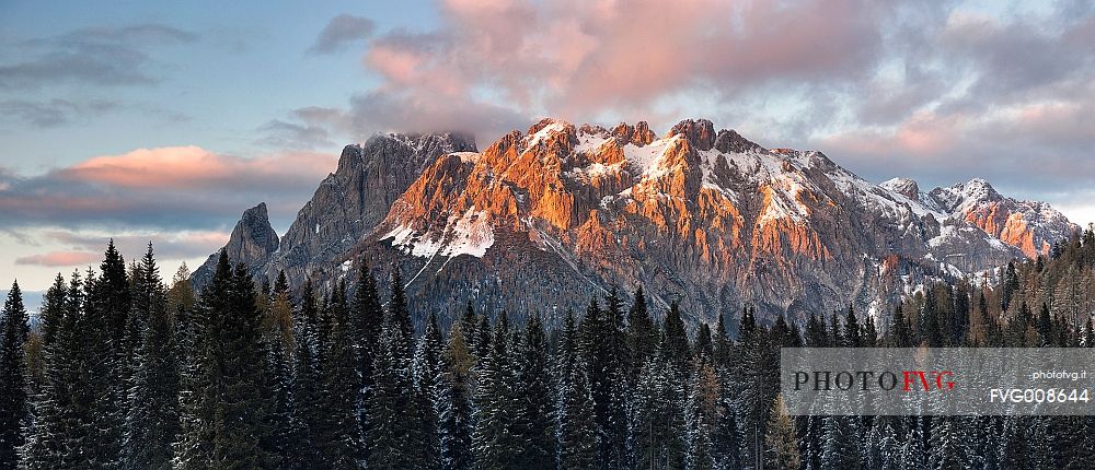 Brentoni Group mountain from Casera Razzo, Sauris