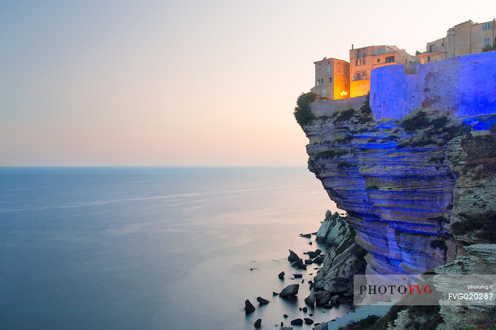 Play of light on the cliffs of Bonifacio