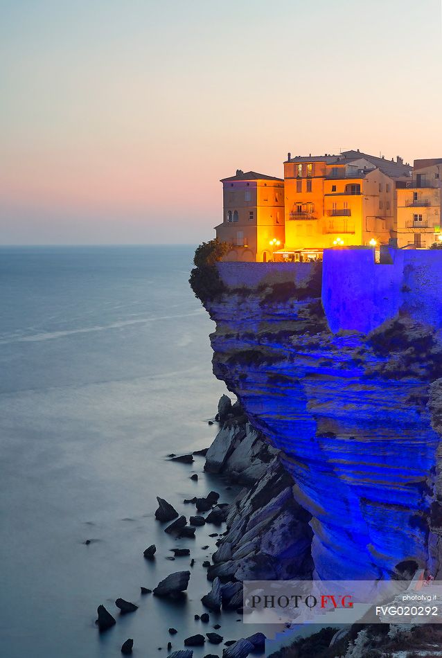 Play of light on the cliffs of Bonifacio