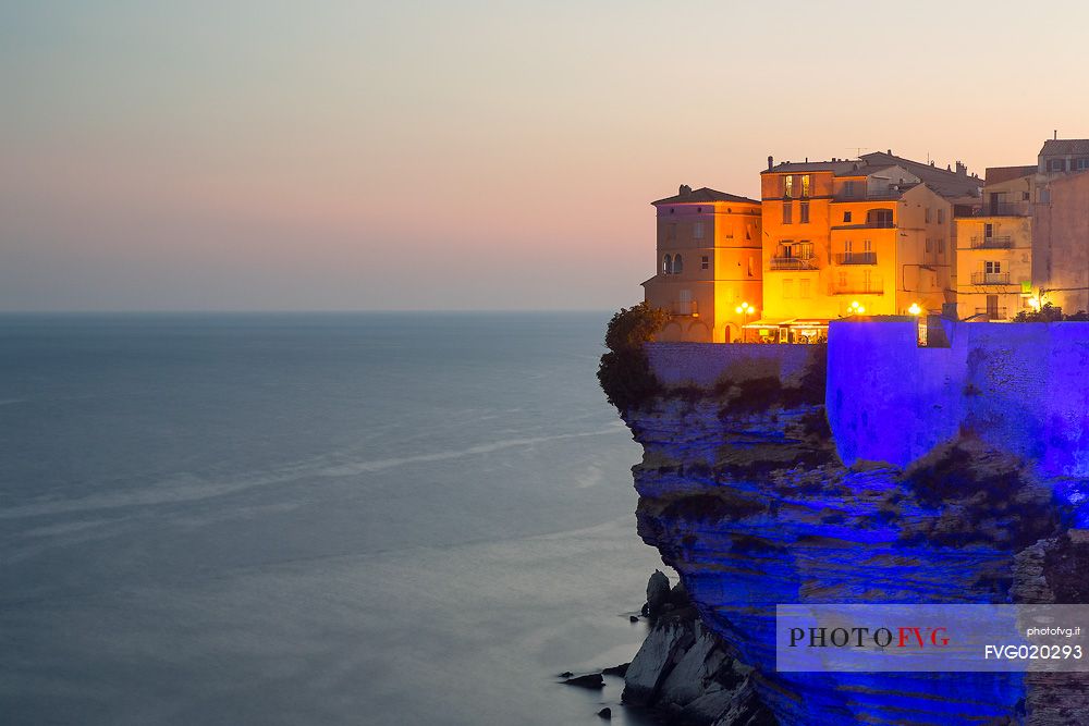 Play of light on the cliffs of Bonifacio