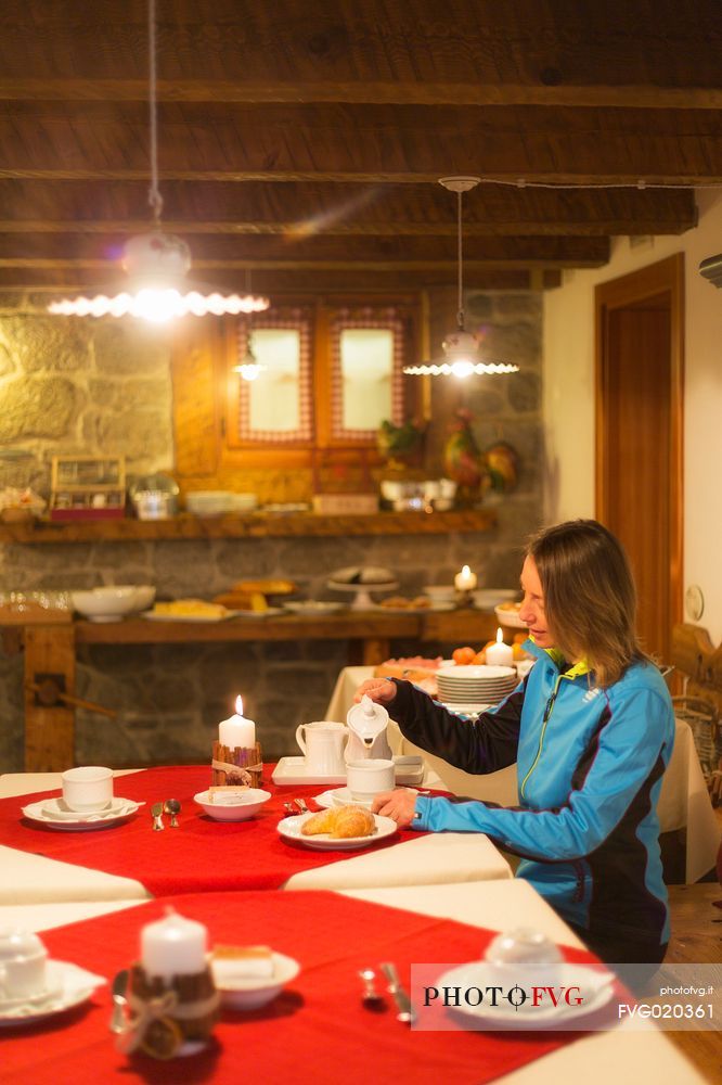 Breakfast at Garni Plueme, Sauris di Sotto