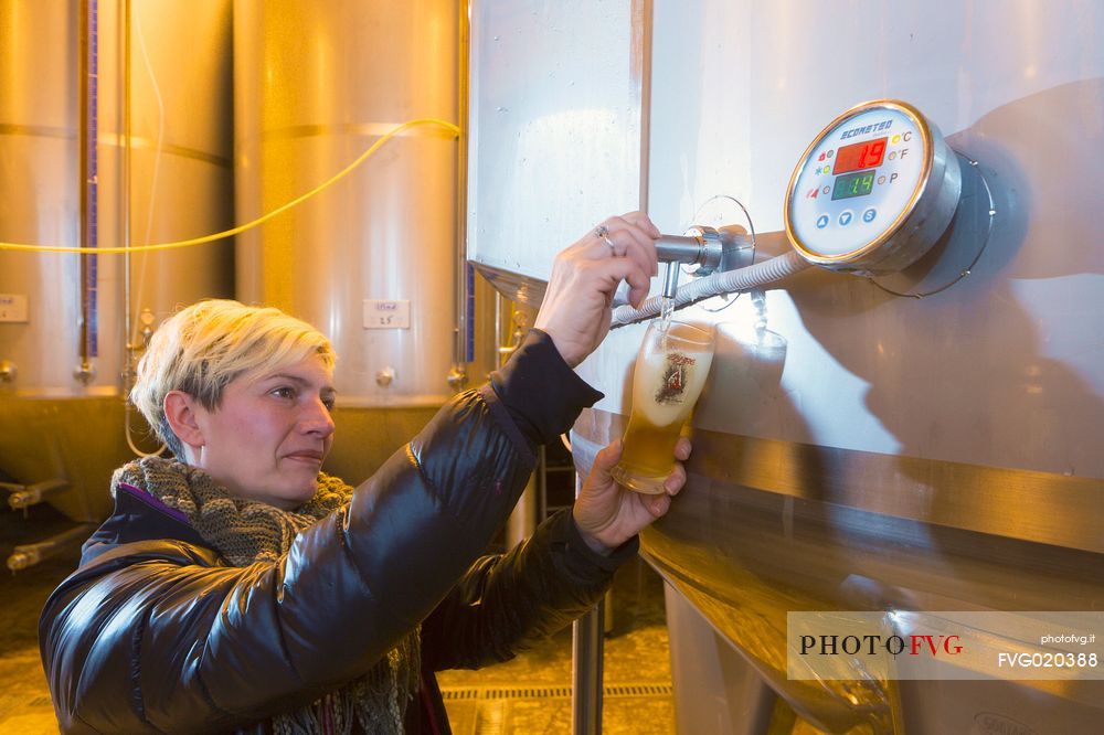 Inside the brewery Zahre beer, Sauris di Sopra