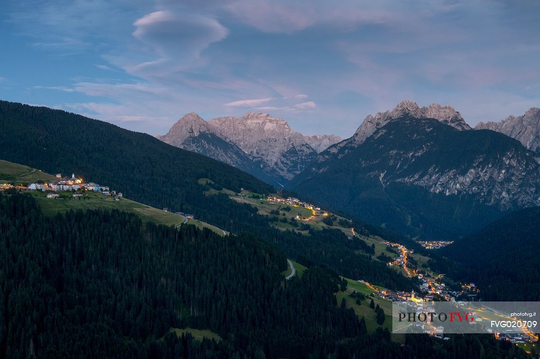 The valley of Comelico from St. Leonardo Vecchio, Casamazzagno, Comelico, Italy