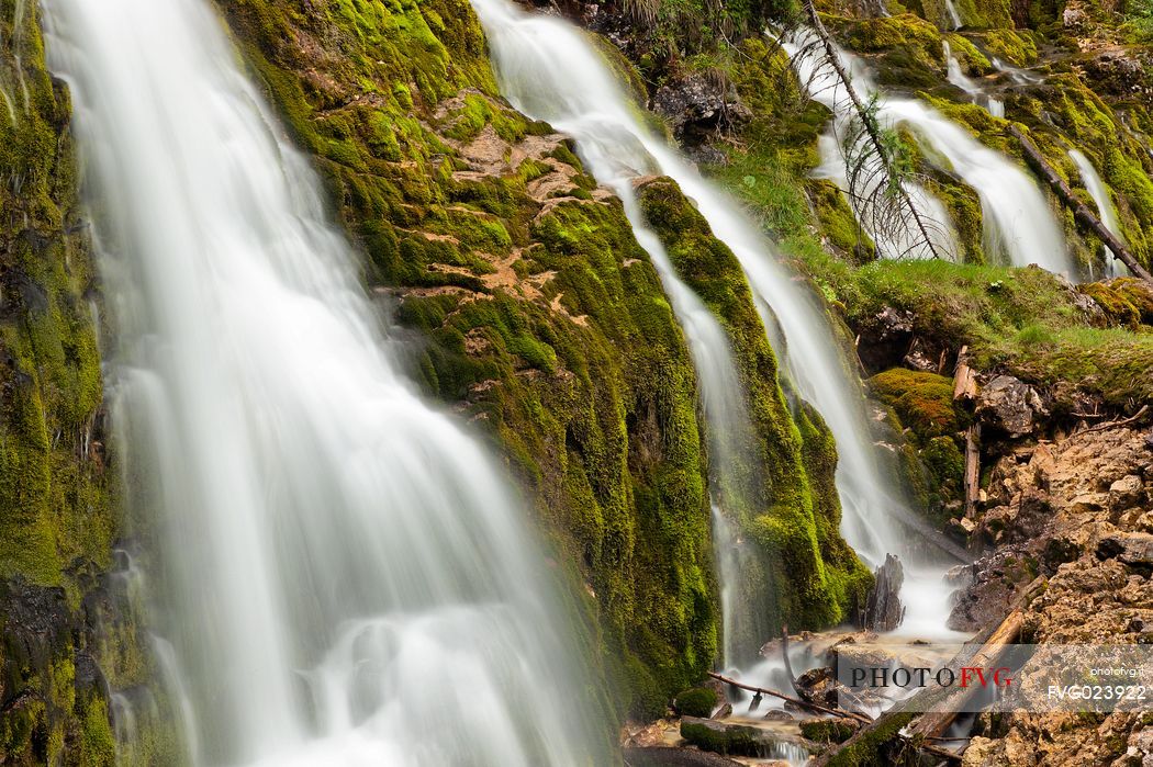 Vallesinella waterfall, Madonna di Campiglio, Brenta dolomites, italy