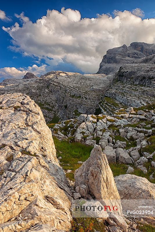 Dolomites of Brenta from Grost pass, Madonna di Campiglio, Italy