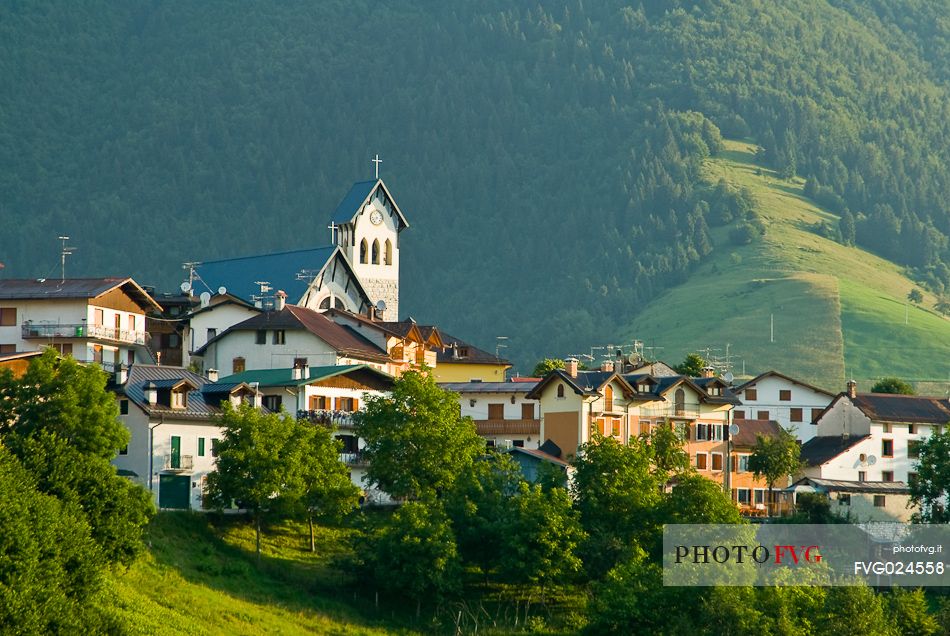 Stoccareddo village il the Asiago plateau, Veneto, Italy, Europe