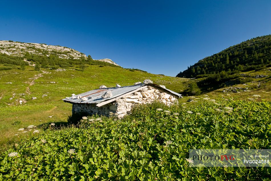 Ortigara shelter, Ortigara mount, Asiago, Veneto, Italy, Europe