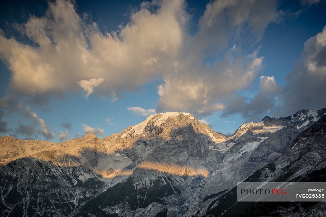 Otles summit in the Stelvio national park, Trafoi,Stelvio pass, South Tyrol, Italy