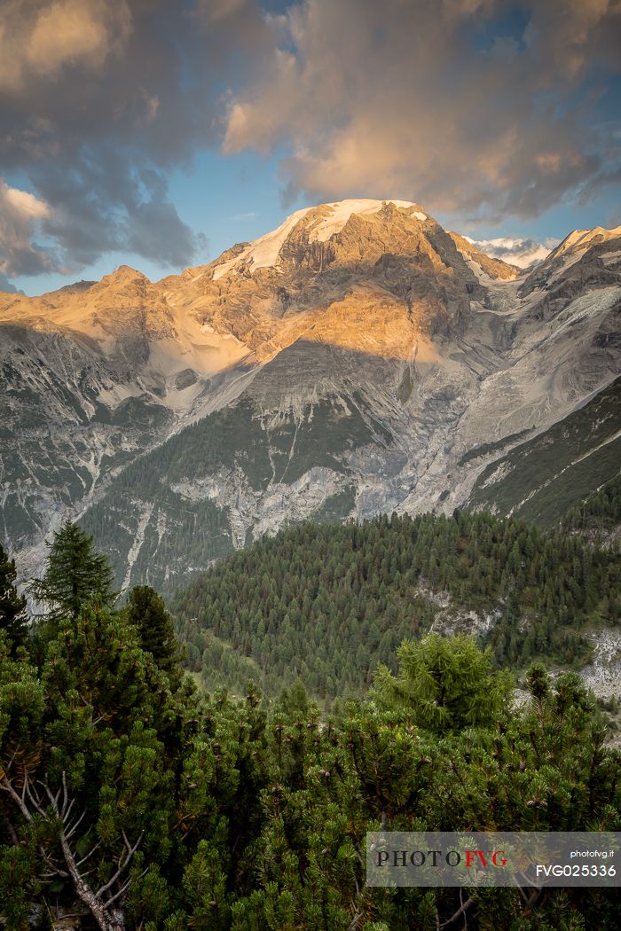 Otles summit in the Stelvio national park, Trafoi,Stelvio pass, South Tyrol, Italy