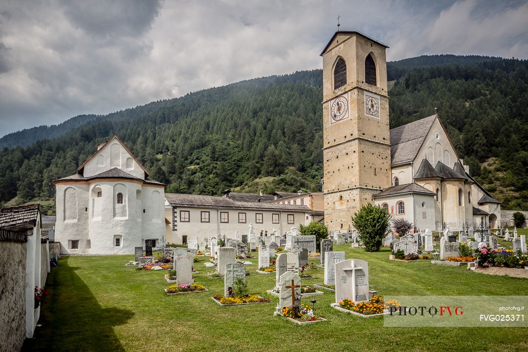 Ancient benedictine convent of Saint John in Mustair, UNESCO World Cultural Heritage, Switzerland