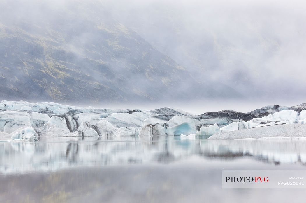 Heinabergsarlon landscape, Vatnajokull National Park, Iceland