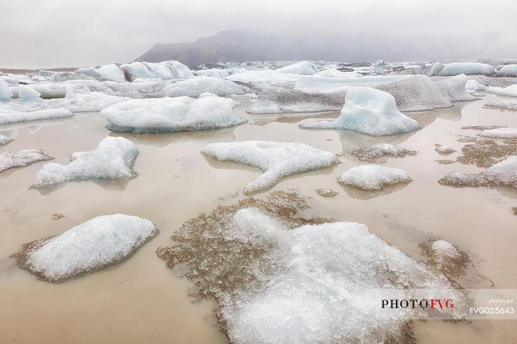 Heinabergsarlon landscape, Vatnajokull National Park, Iceland