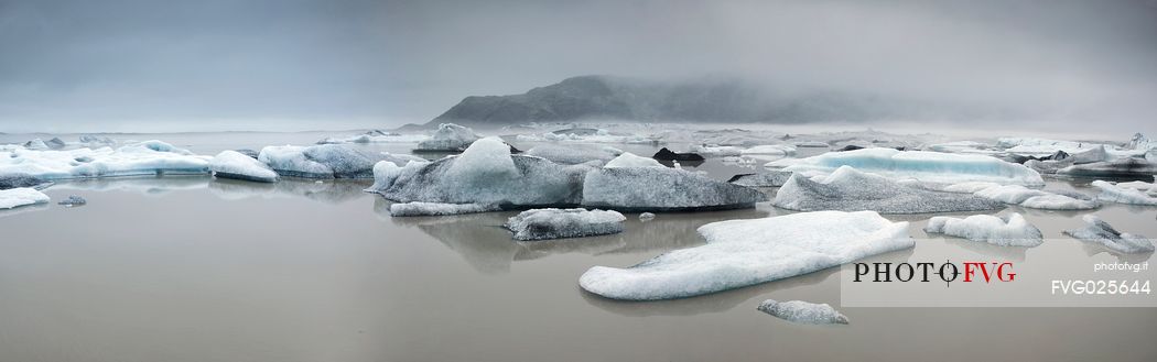 Heinabergsarlon landscape, Vatnajokull National Park, Iceland