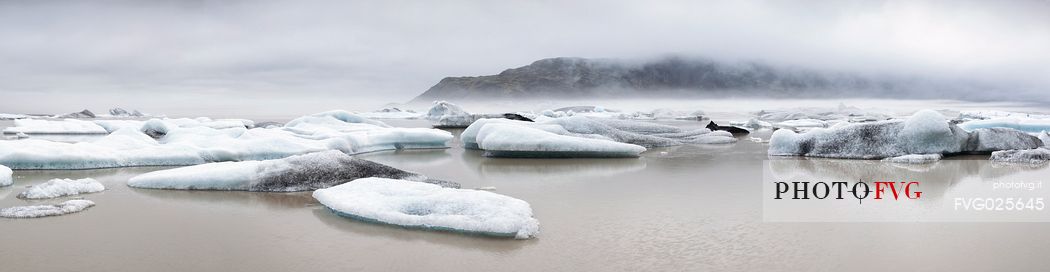 Heinabergsarlon landscape, Vatnajokull National Park, Iceland