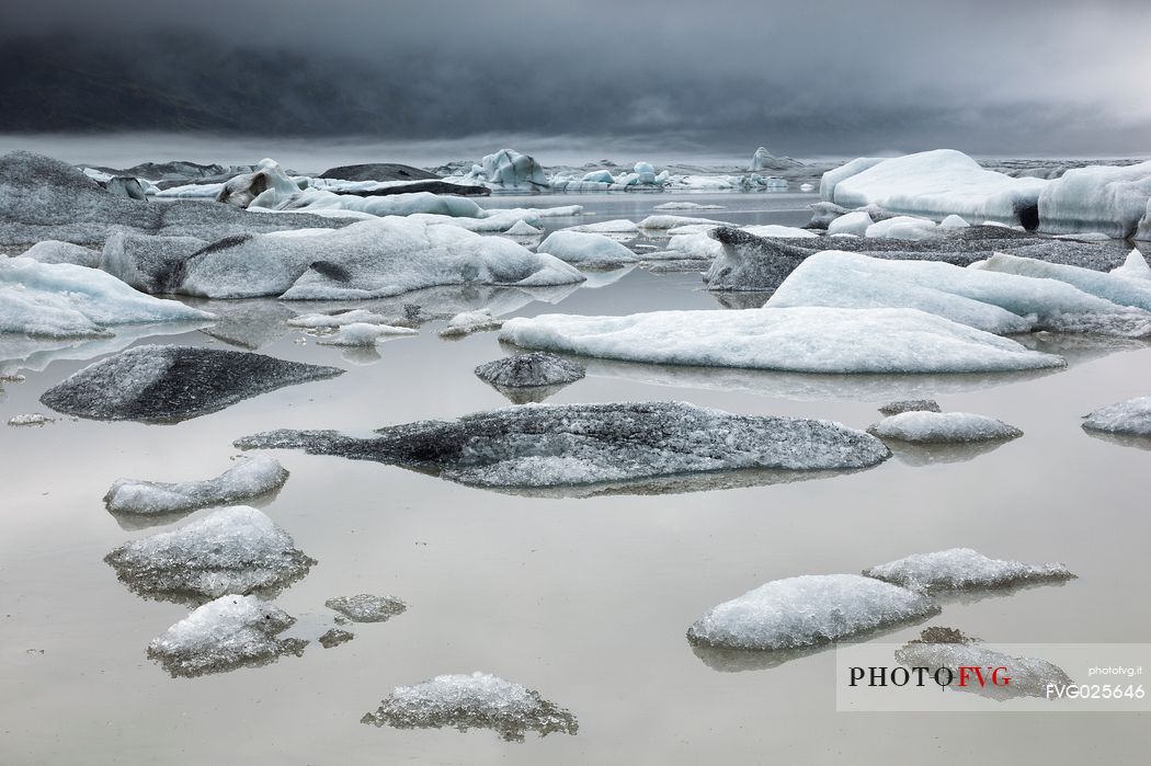 Heinabergsarlon landscape, Vatnajokull National Park, Iceland