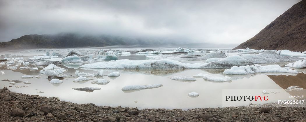 Heinabergsarlon landscape, Vatnajokull National Park, Iceland