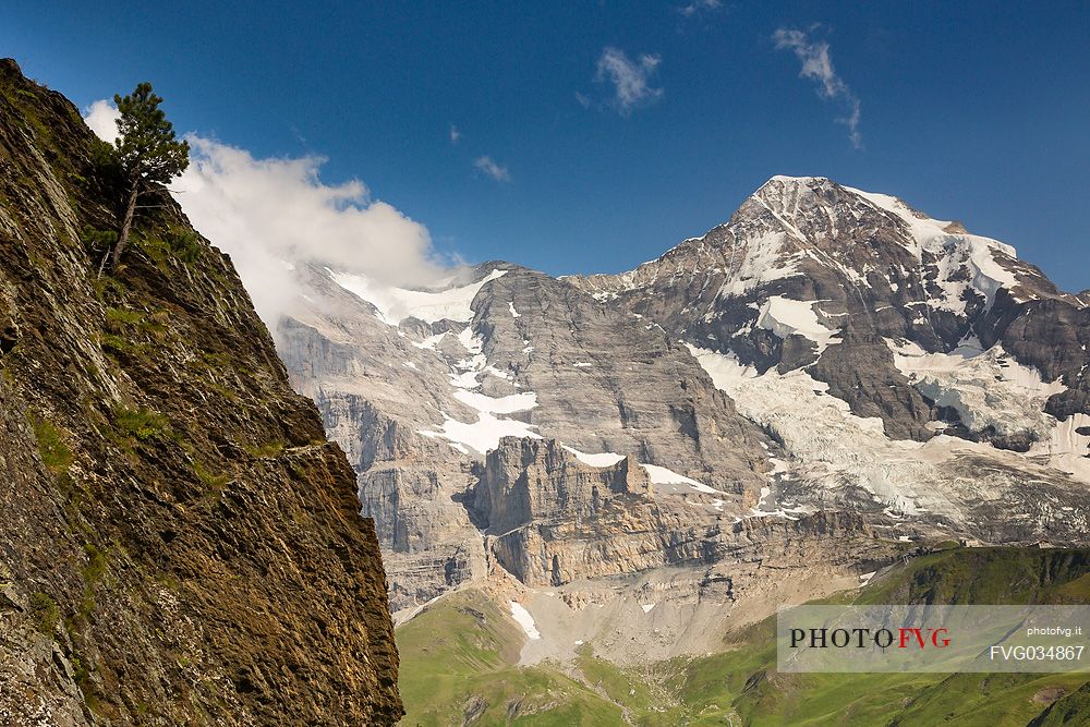 The famous Jungfrau mountain group, Kleine Scheidegg, Grindelwald, Berner Oberland, Switzerland, Europe
 
