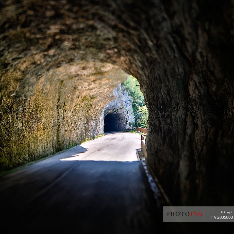 The old road of Valcellina, Barcis, Dolomiti Friulane Natural Park, dolomites, Friuli Venezia Giulia, Italy, Europe