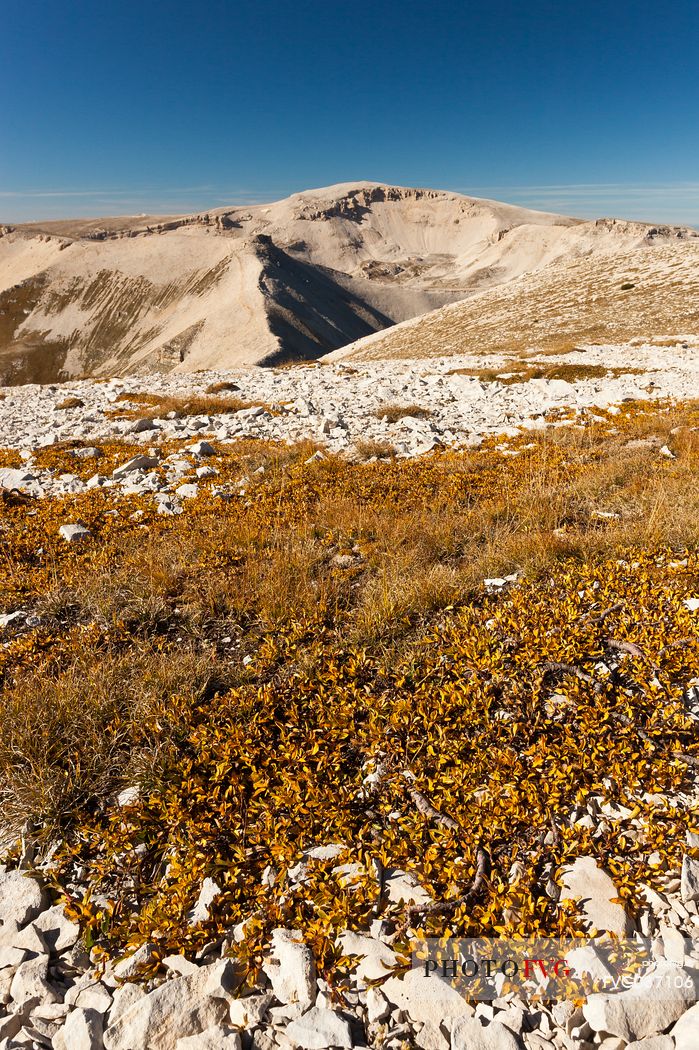 Focalone and Acquaviva mounts, Murelle amphitheater, Majella national park, Abruzzo, Italy, Europe