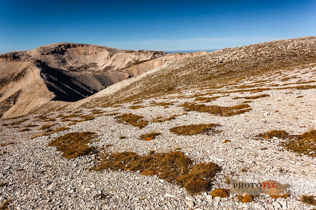 Focalone and Acquaviva mounts, Murelle amphitheater, Majella national park, Abruzzo, Italy, Europe