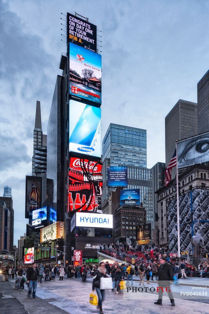 Tourists at Times Square, Manhattan, New York, United States