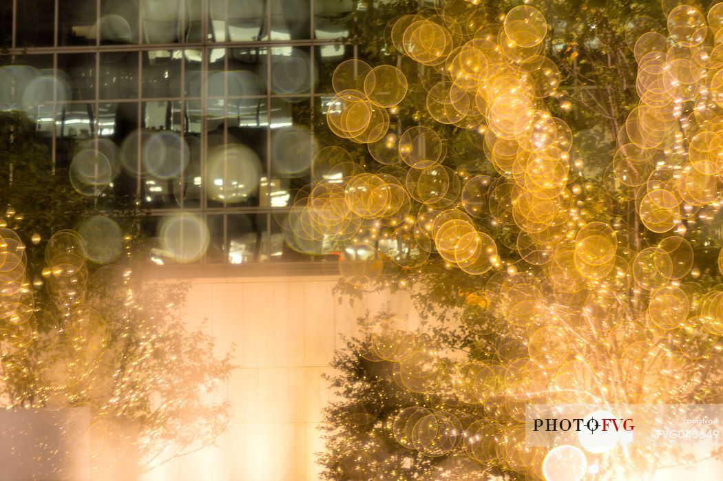 Christmas lights in New York, Manhattan, United States